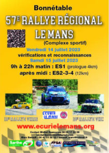 57ème rallye le mans 2023